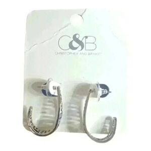 Women's silver earrings